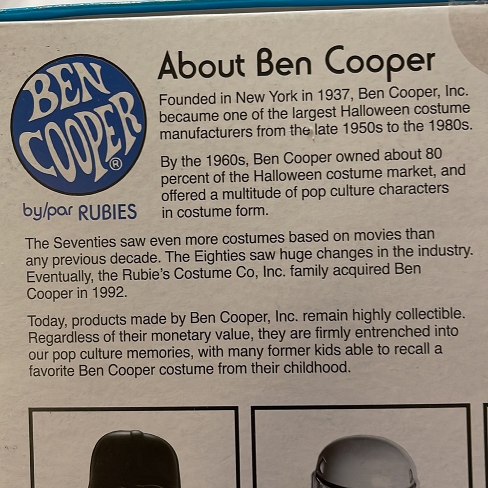 NEW 50th Anniv. Star Wars DARTH VADER Ben Cooper Halloween Mask Costume Adult - Picture 5 of 8